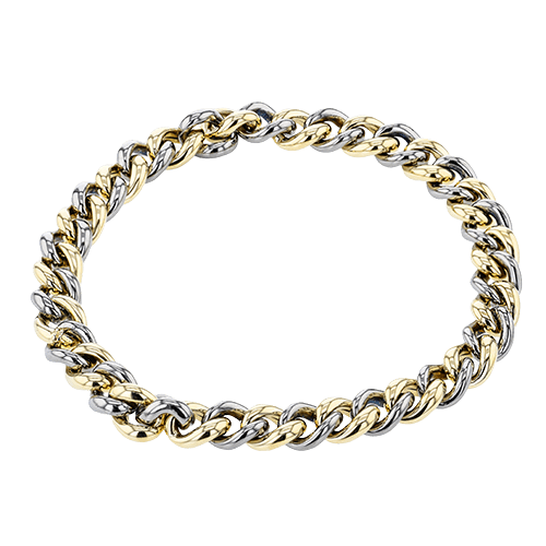 Men's Titanium Bracelet In 14k Gold - Simon G. Jewelry