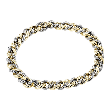 Men's Titanium Bracelet In 14k Gold - Simon G. Jewelry