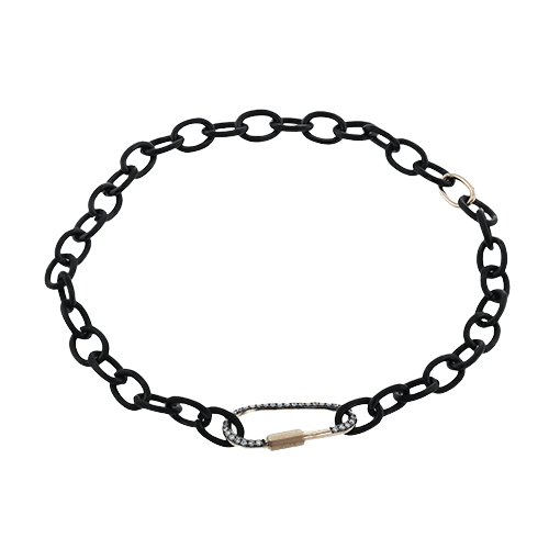 Men's Titanium Bracelet In 14k Gold With Diamonds - Simon G. Jewelry