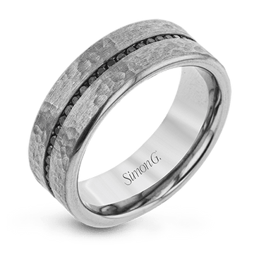 Men's Wedding Band In 14k Or 18k Gold With Diamonds - Simon G. Jewelry