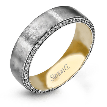 Men's Wedding Band In 14k Or 18k Gold With Diamonds - Simon G. Jewelry