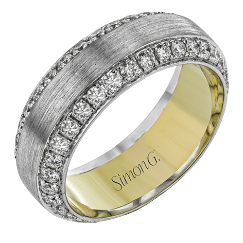 Men's Wedding Band In 14k Or 18k Gold With Diamonds - Simon G. Jewelry