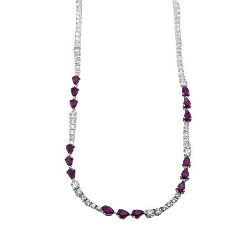 Necklace in 18k Gold with Diamonds - Simon G. Jewelry