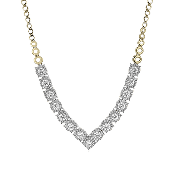 Necklace in 18k Gold with Diamonds - Simon G. Jewelry