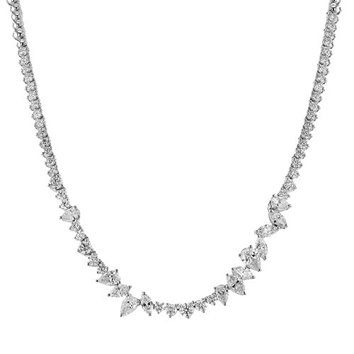 Necklace in 18k Gold with Diamonds - Simon G. Jewelry