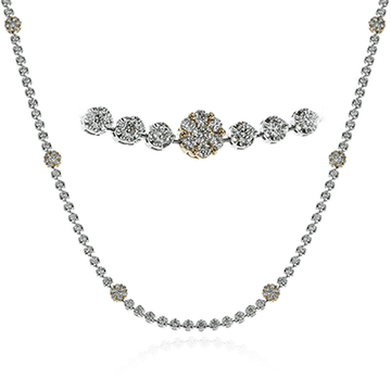 Necklace in 18k Gold with Diamonds - Simon G. Jewelry