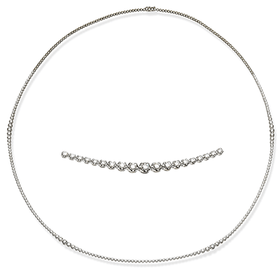 Necklace in 18k Gold with Diamonds - Simon G. Jewelry