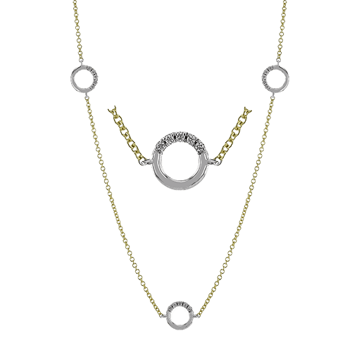 Necklace in 18k Gold with Diamonds - Simon G. Jewelry