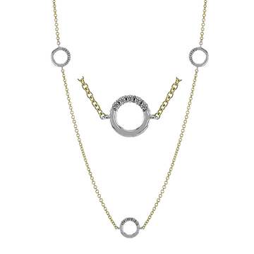 Necklace in 18k Gold with Diamonds - Simon G. Jewelry