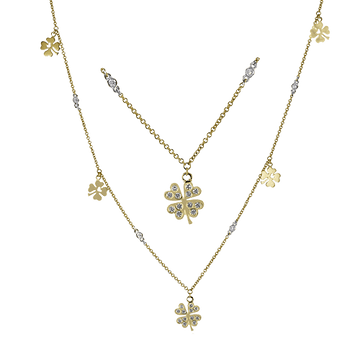 Necklace in 18k Gold with Diamonds - Simon G. Jewelry