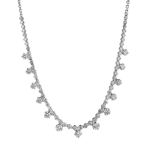 Necklace in 18k Gold with Diamonds - Simon G. Jewelry