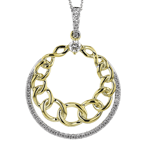 Pendant in 18k Gold with Diamonds - Simon G. Jewelry