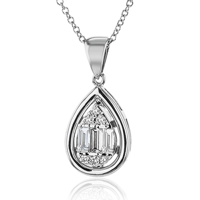 Pendant in 18K Gold with Diamonds - Simon G. Jewelry