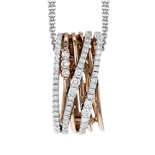 Pendant in 18k Gold with Diamonds - Simon G. Jewelry