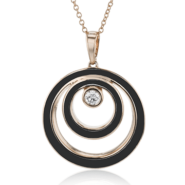 Pendant Necklace in 18k Gold with Diamonds - Simon G. Jewelry