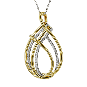 Pendant Necklace in 18k Gold with Diamonds - Simon G. Jewelry