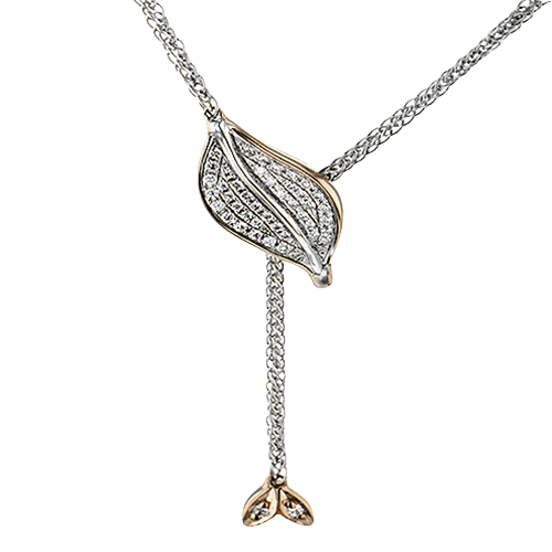 Pendant Necklace in 18k Gold with Diamonds - Simon G. Jewelry