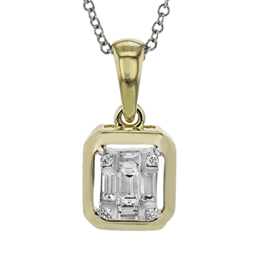 Pendant Necklace in 18K Gold with Diamonds - Simon G. Jewelry