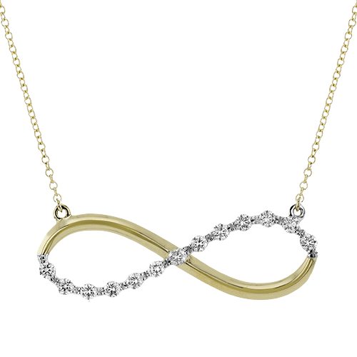 Pendant Necklace in 18k Gold with Diamonds - Simon G. Jewelry