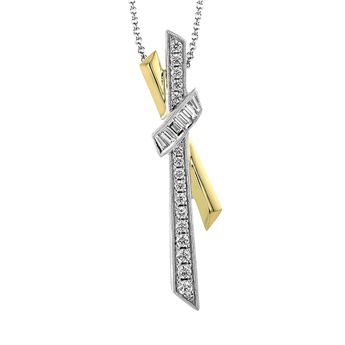 Pendant Necklace in 18k Gold with Diamonds - Simon G. Jewelry