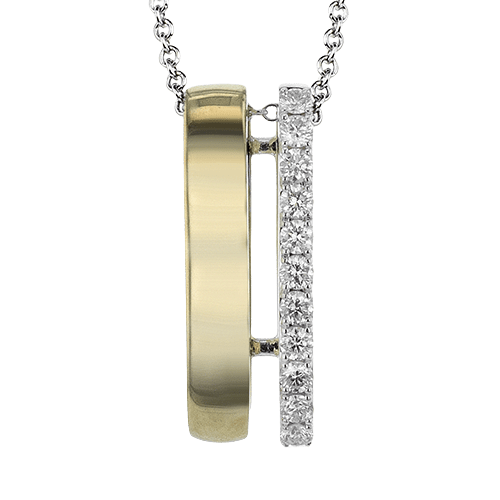 Pendant Necklace in 18k Gold with Diamonds - Simon G. Jewelry