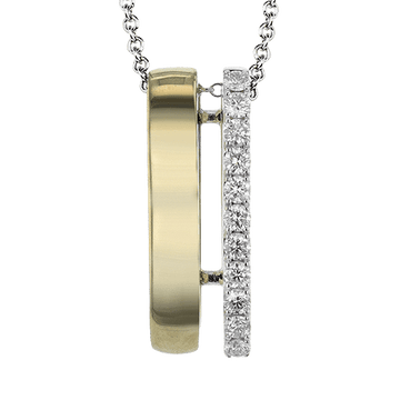 Pendant Necklace in 18k Gold with Diamonds - Simon G. Jewelry