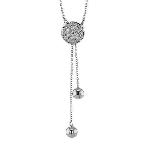 Pendant Necklace in 18k Gold with Diamonds - Simon G. Jewelry