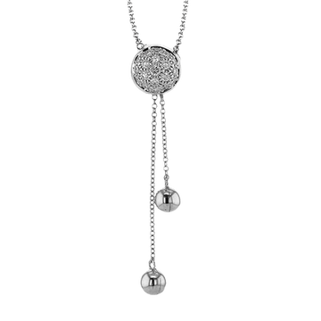 Pendant Necklace in 18k Gold with Diamonds - Simon G. Jewelry