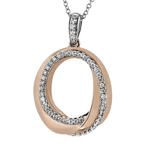 Pendant Necklace in 18k Gold with Diamonds - Simon G. Jewelry