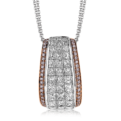 Pendant Necklace in 18k Gold with Diamonds - Simon G. Jewelry