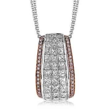 Pendant Necklace in 18k Gold with Diamonds - Simon G. Jewelry