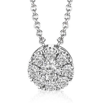 Pendant Necklace in 18k Gold with Diamonds - Simon G. Jewelry