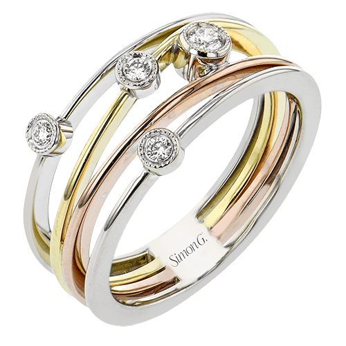 RIGHT HAND RING IN 18K GOLD WITH DIAMONDS - Simon G. Jewelry