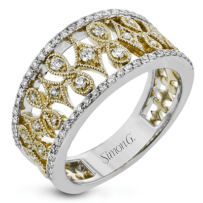 RIGHT HAND RING IN 18K GOLD WITH DIAMONDS - Simon G. Jewelry