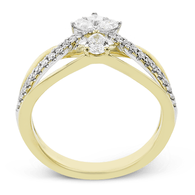 Right Hand Ring in 18k Gold with Diamonds - Simon G. Jewelry