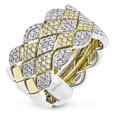 Right Hand Ring In 18k Gold With Diamonds - Simon G. Jewelry