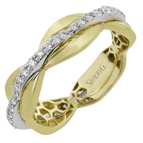 Right Hand Ring in 18k Gold with Diamonds - Simon G. Jewelry