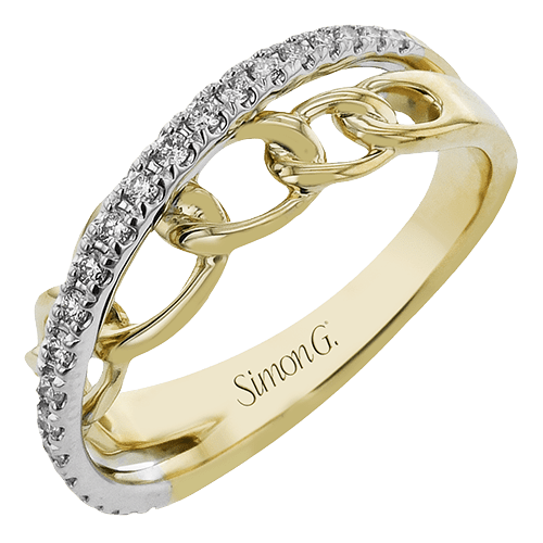 Right Hand Ring In 18k Gold With Diamonds - Simon G. Jewelry