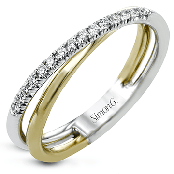 Right Hand Ring In 18k Gold With Diamonds - Simon G. Jewelry