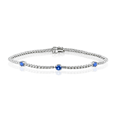 Sapphire Bracelet in 18k Gold with Diamonds - Simon G. Jewelry