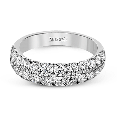 Simon - Set Anniversary Ring In 18k Gold With Diamonds - Simon G. Jewelry