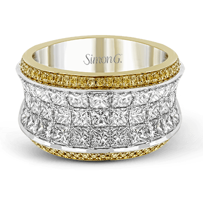 Simon - Set Anniversary Ring In 18k Gold With Diamonds - Simon G. Jewelry