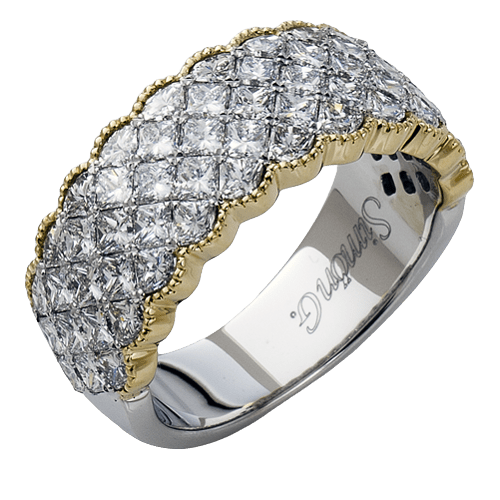 Simon - Set Anniversary Ring In 18k Gold With Diamonds - Simon G. Jewelry