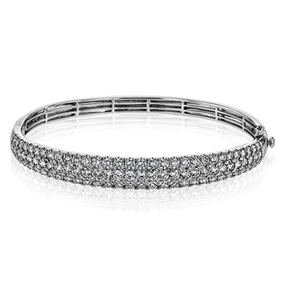 Simon - Set Bangle in 18k Gold with Diamonds - Simon G. Jewelry