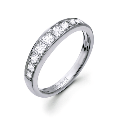 Simon - set Wedding Band in 18k Gold with Diamonds - Simon G. Jewelry