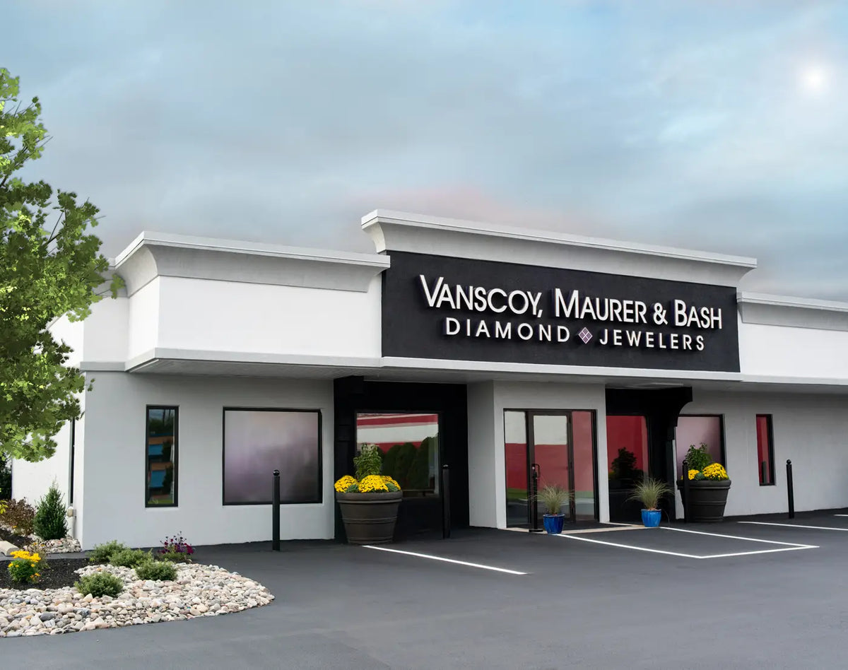 outside of storefront of Vanscoy, Maurer and Bash Diamond Jewelers in Lancaster, PA