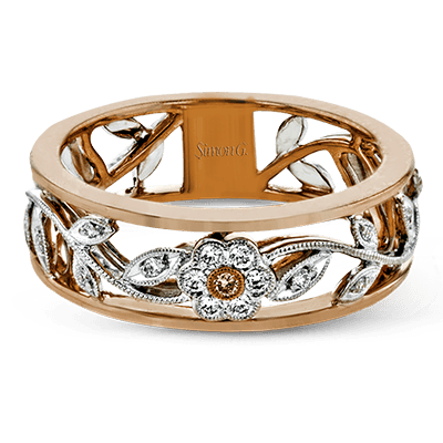 Trellis Fashion Ring in 18k Gold with Diamonds - Simon G. Jewelry