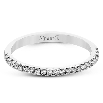 Wedding Band in 18k Gold with Diamonds - Simon G. Jewelry