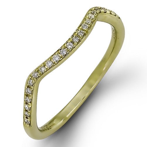 Wedding Band in 18k Gold with Diamonds - Simon G. Jewelry