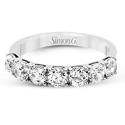 Wedding Band In 18k Gold With Diamonds - Simon G. Jewelry